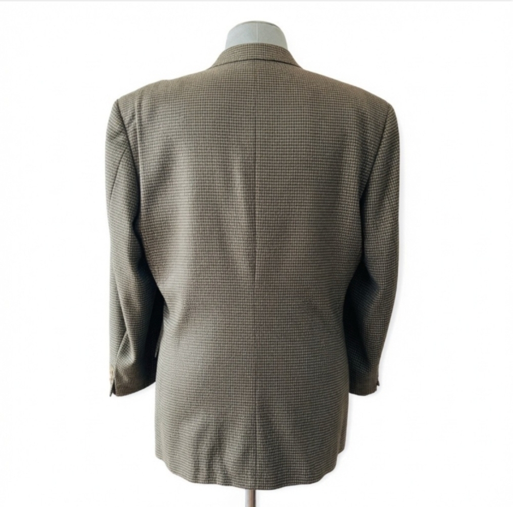 GIVENCHY Brown Black 2 Button Front Slim Dress Blazer Suit Jacket Sz 40R EXC - Picture 5 of 7